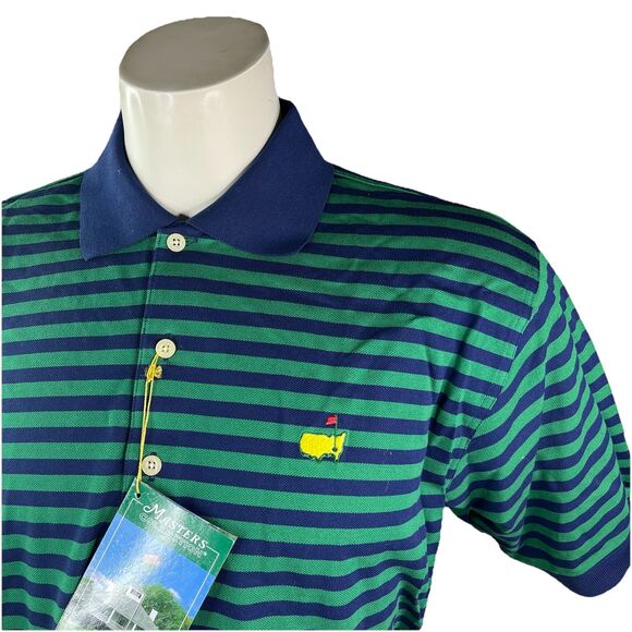 Vtg Masters Collection Golf Polo Shirt Men M 2-Ply Mercerized Augusta National - Picture 3 of 9